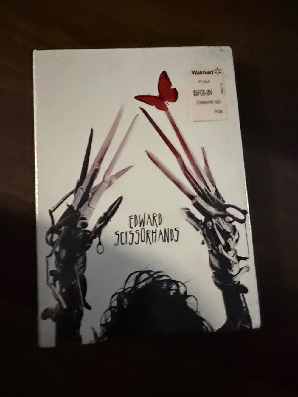 Edward Scissorhands Wall Art Print - White & Black with Red Accent